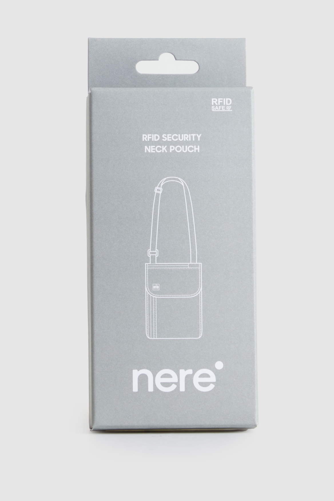 NERE RFID Blocking Neck Pouch - Secure Travel Wallet for Passport, Credit Cards & Cash - Anti-Theft Hidden Money Belt for Men & Women - Perfect for Travel, Hiking & Outdoor Adventures