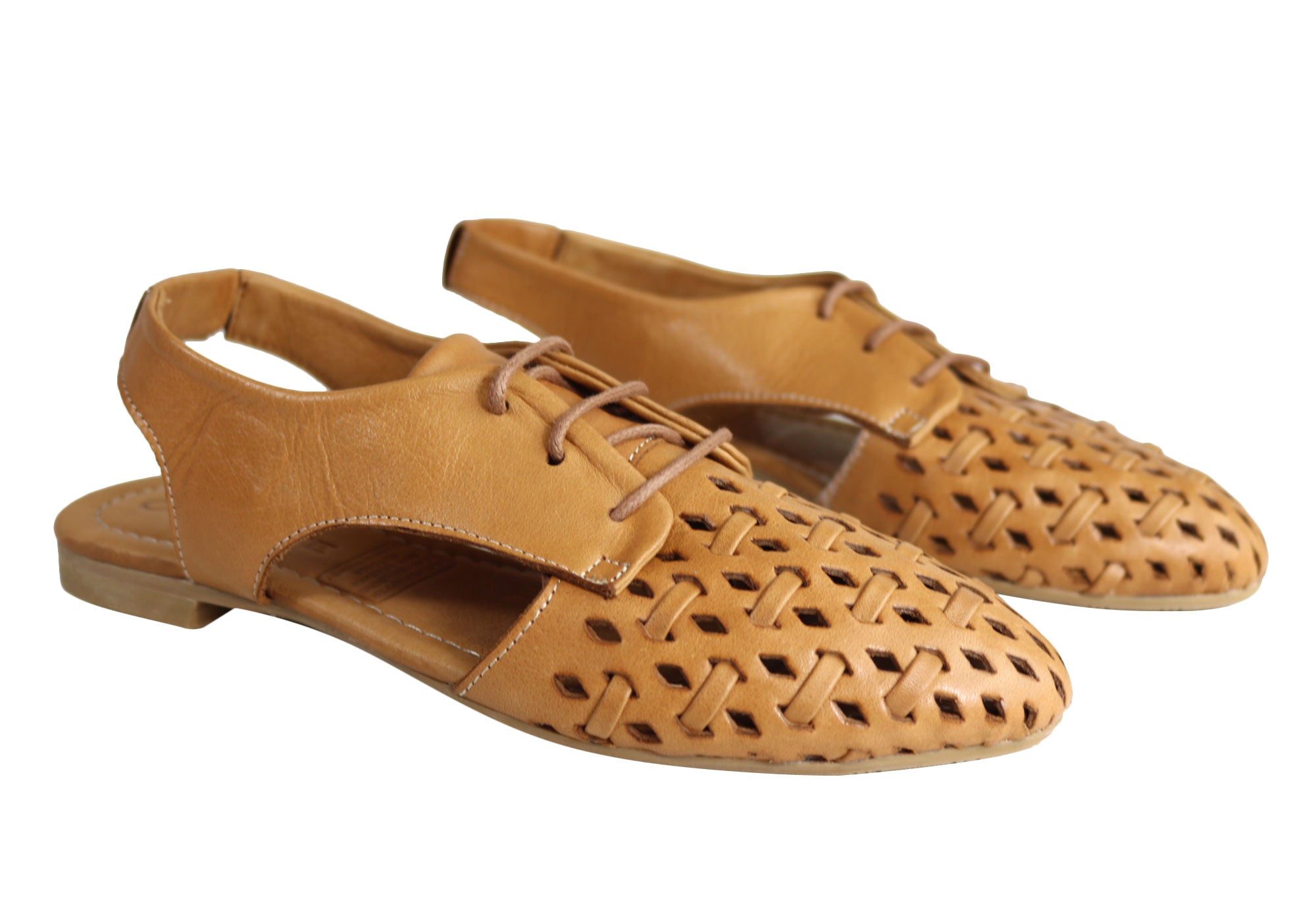 Orizonte Basco Women's European Soft Leather Slingback Flat Shoes - Comfortable & Stylish for Work, Travel & Casual Outings