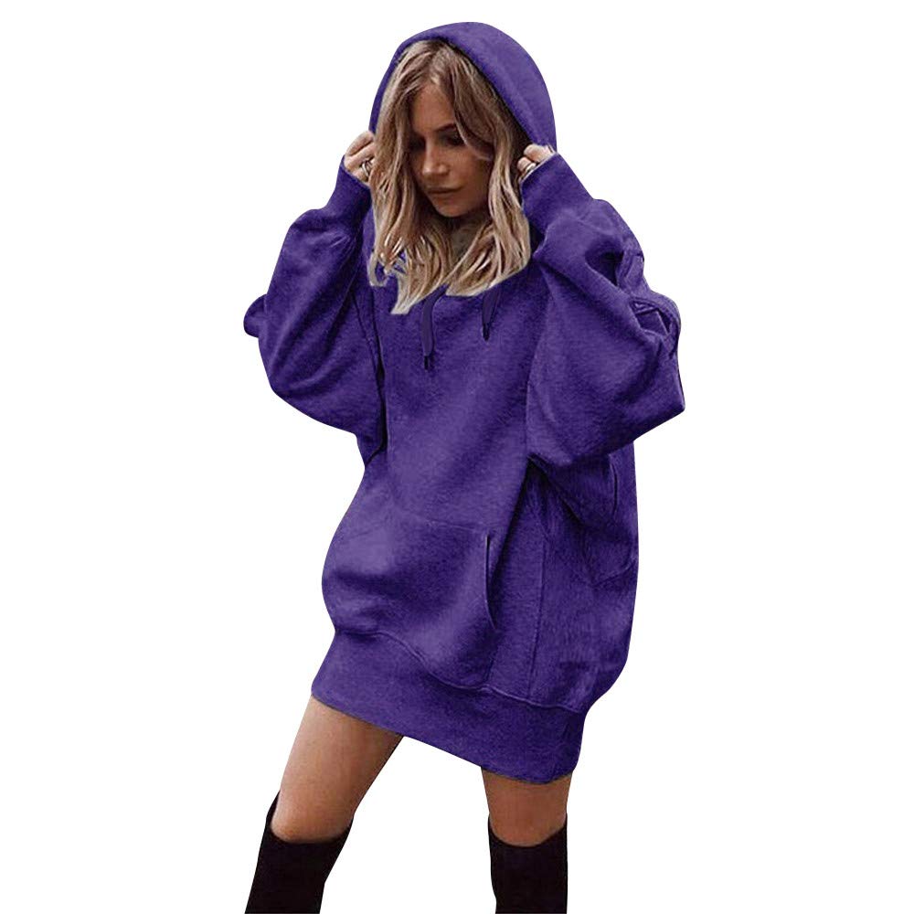 KAIHSD Women's Oversized Hoodie Sweater - Loose Long Jumper Pullover Blouse for Casual Wear | Christmas Gift, Lounge, Street Fashion, Winter Outfit