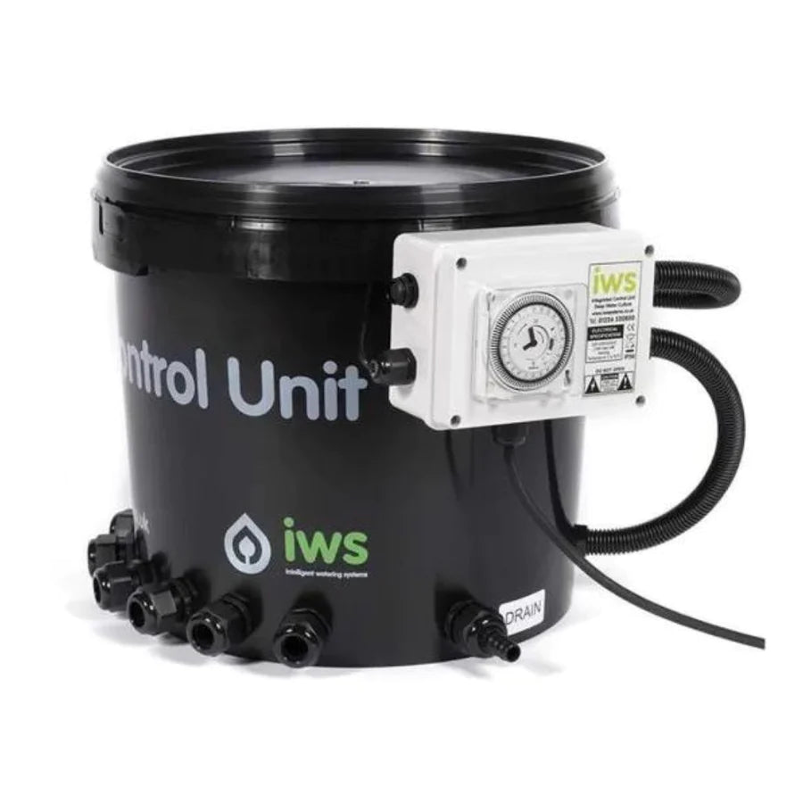 IWS Flood & Drain Brain Control Unit - Hydroponic System Timer for Indoor Gardening, Grow Tents, and Greenhouses | Automatic Watering & Nutrient Delivery