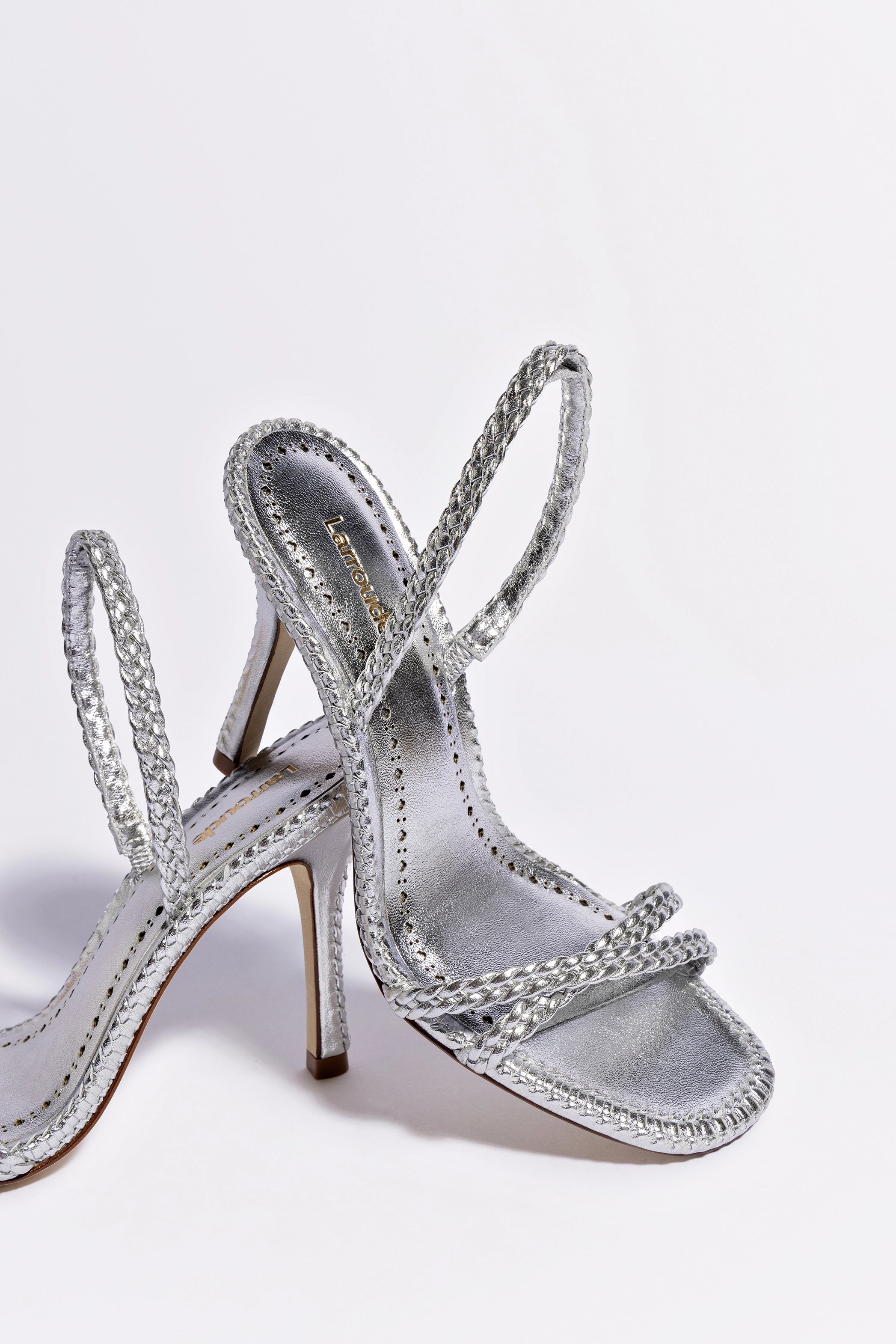 Annie Women's Silver Metallic Leather Sandals - Comfortable Open-Toe Casual Shoes for Summer, Beach, and Outdoor Wear