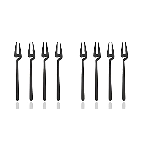 Black fruit fork-8pcs