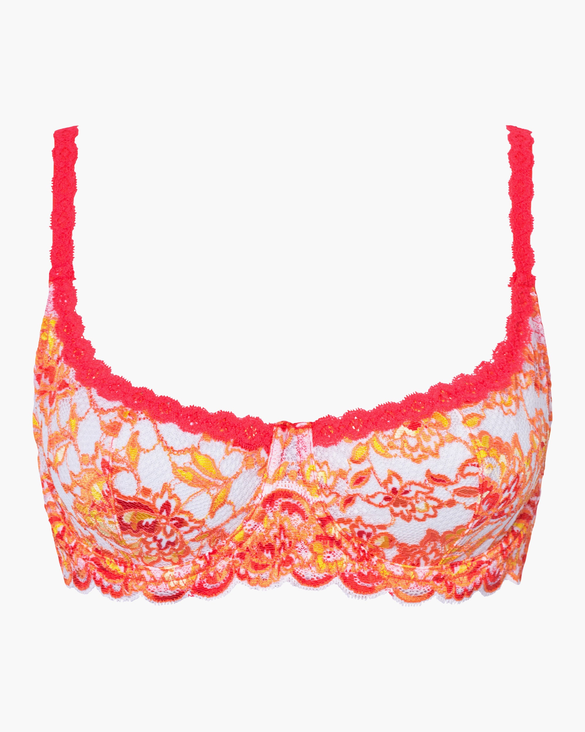 Never Say Never Ombre Balconette Bra - Agrumi Moon Ivory Lace Underwire Push Up Bra for Women | Perfect for Date Night, Special Occasions & Everyday Wear