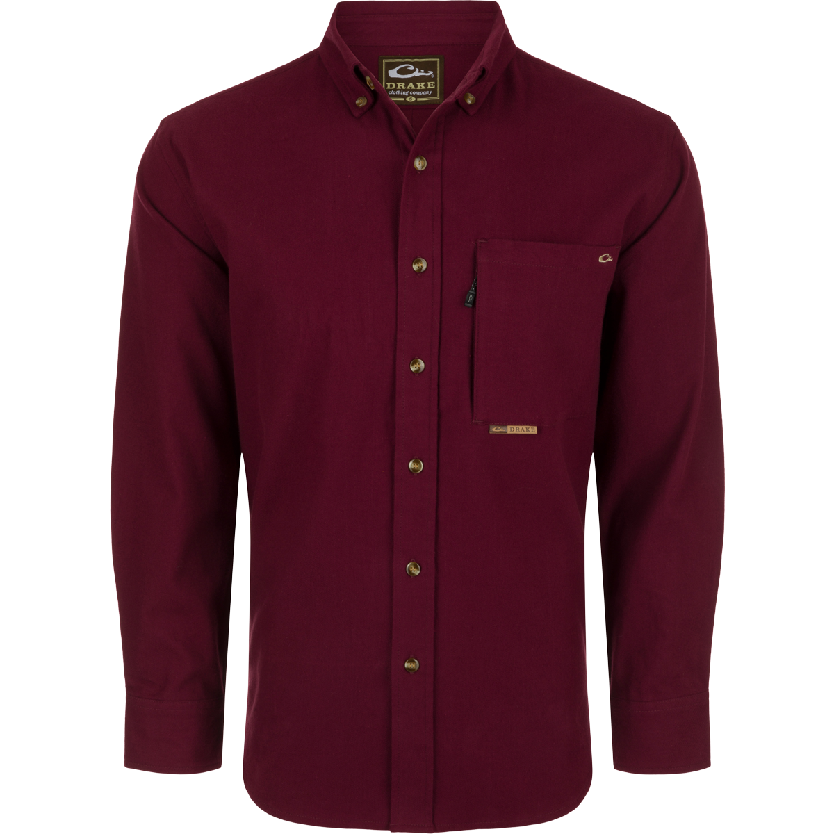 Men's Autumn Brushed Twill Solid Button Down Long Sleeve Shirt - Comfortable Casual Office Wear & Fall Outfit Essential
