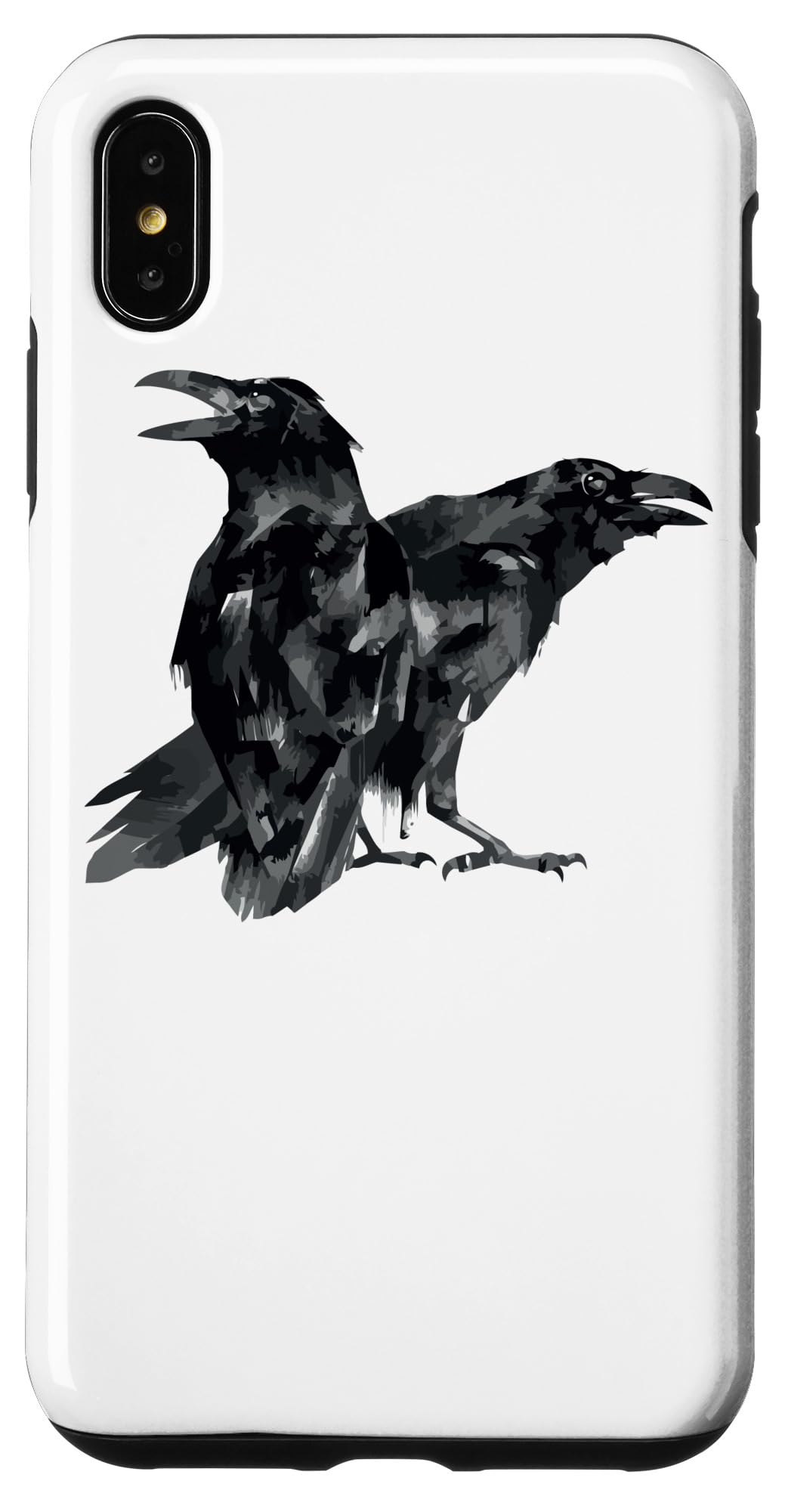 iPhone XS Max Case - Gothic Raven & Crow Design - Shockproof Protective Cover for iPhone XS Max - Perfect for Halloween, Gothic Style & Nature Lovers