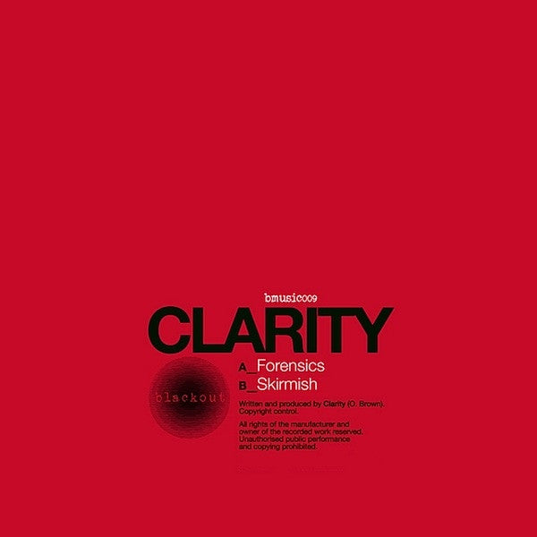 Clarity Forensics Skirmish 12 BMUSIC009 Blackout Music - Perfect for DJs, Music Producers, and Electronic Dance Events
