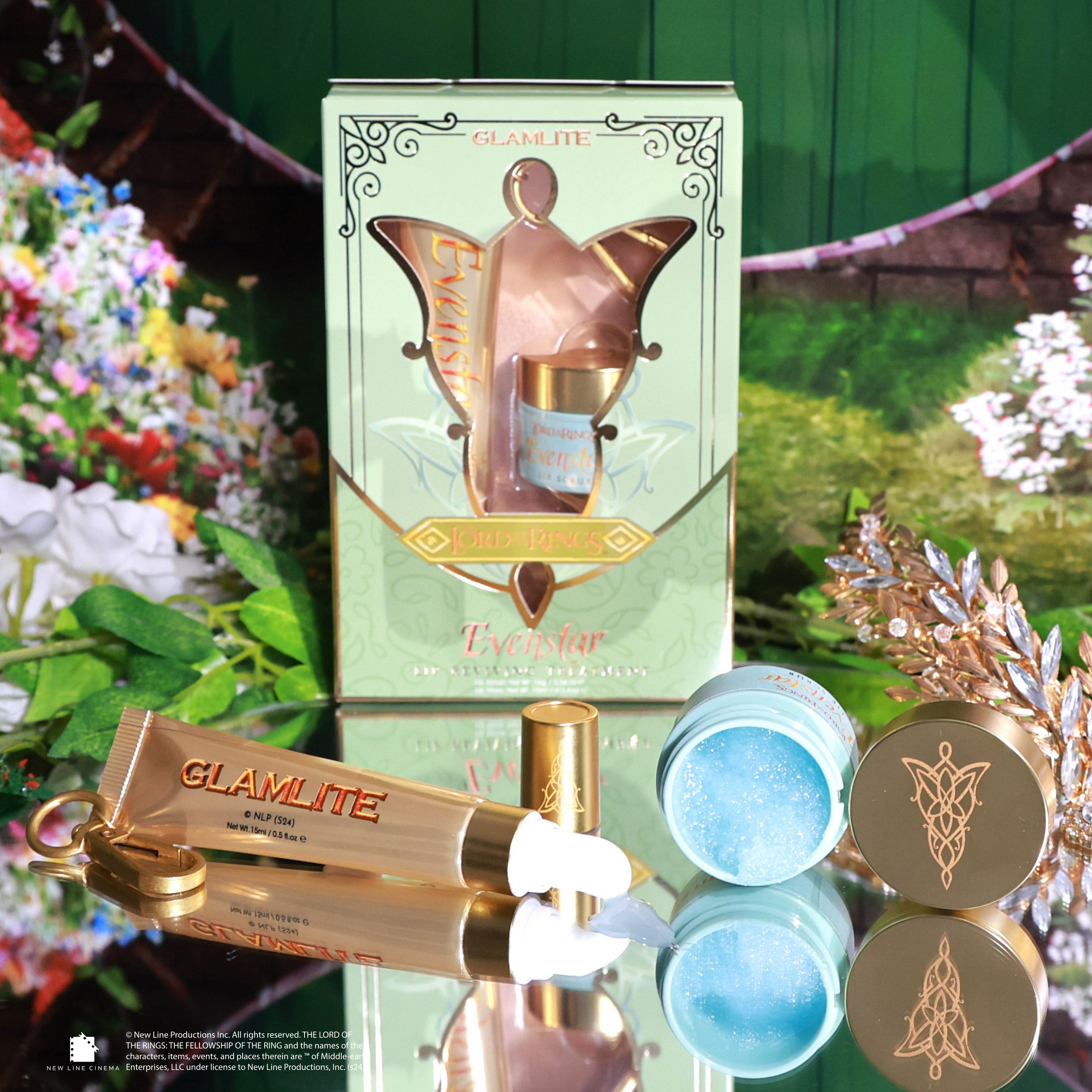 The Lord of the Rings x Glamlite Evenstar Lip Treatment - Moisturizing Lip Balm for Dry Lips | Perfect for Cosplay, Daily Use & Gift Giving