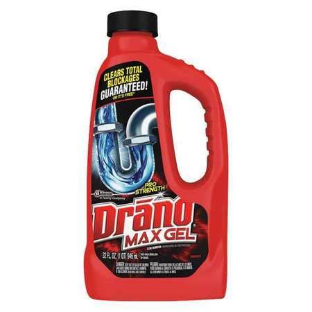 Drano Max Gel Clog Remover - 8 Pack | Fast-Acting Drain Cleaner for Kitchen Sink, Shower & Bathtub | Powerful Pipe Unclogger for Hair, Grease & Soap Scum