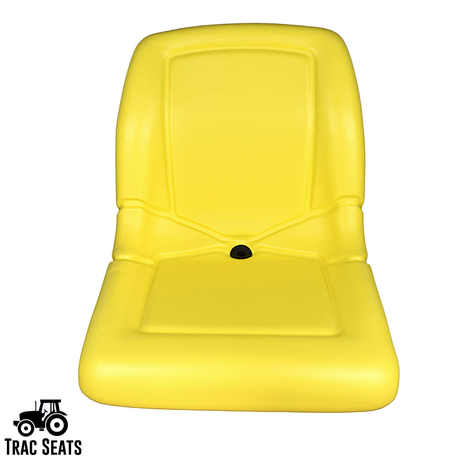 TRAC SEATS Yellow High Back Tractor Seat for John Deere 1023E 3025E 3032E 3038E 3203 Compact Tractors - Replacement Seat LVA14488 - Perfect for Farming, Landscaping & Outdoor Work