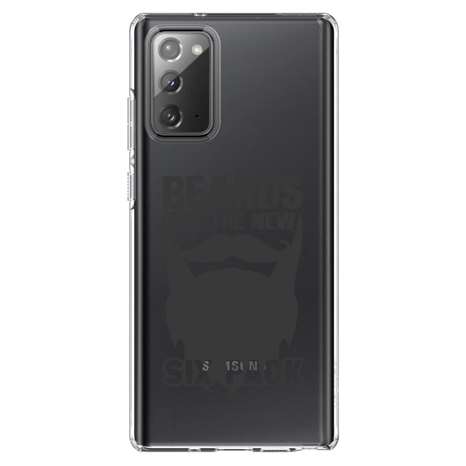 Shockproof Clear Hybrid Case for Samsung Galaxy Note 20 (6.7 Inch) - TPU Bumper & Acrylic Back with Tempered Glass Screen Protector - Slim Protective Phone Cover for Everyday Use, Work & Travel