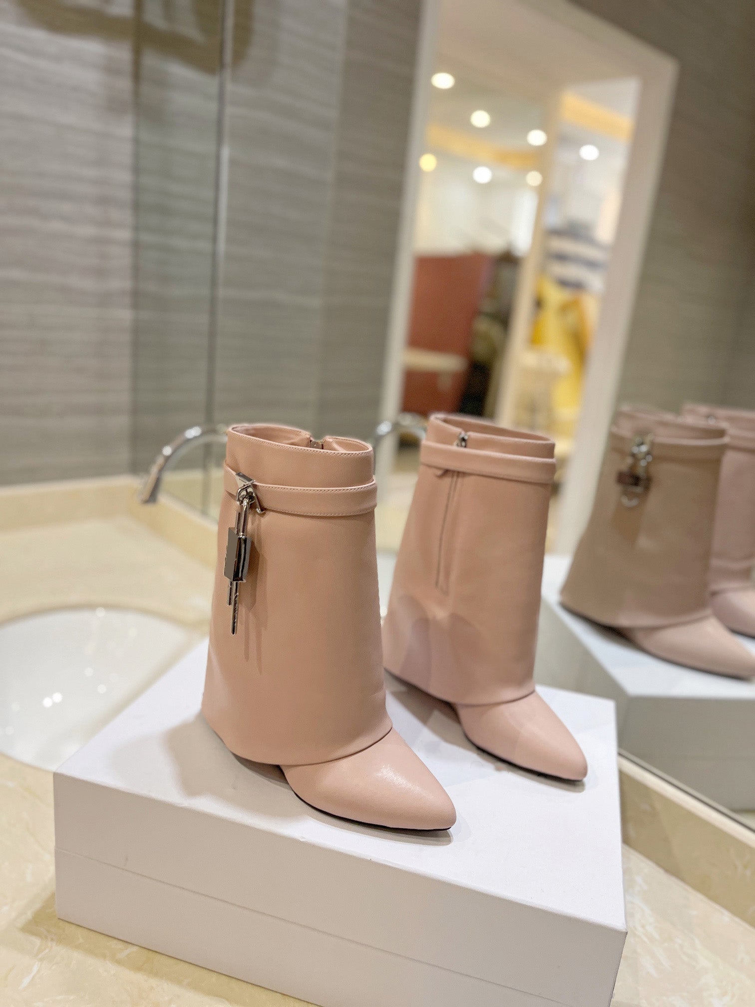 Women's Fashion Mid Calf Boots DP322 - Stylish Winter Ankle Boots for Women, Comfortable Casual & Dressy Booties for Everyday Wear, Office, Dating & Night Out