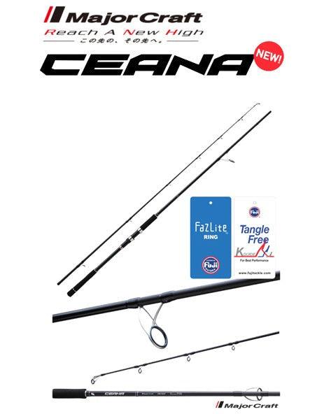 Major Craft Ceana Light Shore Spinning Jigging Rods - Premium Saltwater Fishing Rod for Surf Casting & Shore Jigging | Perfect for Beach Fishing, Pier Angling & Coastal Adventures