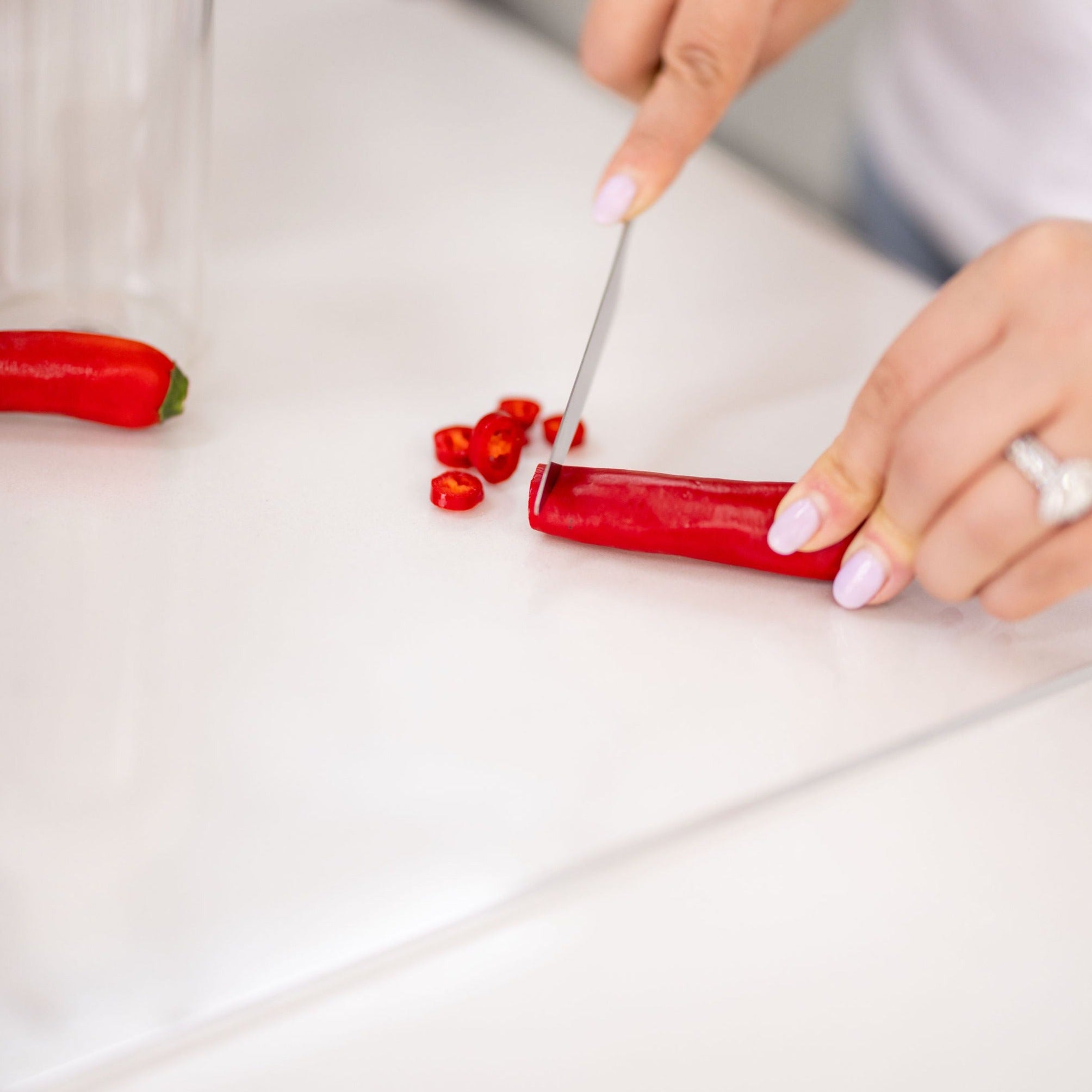 Premium Acrylic Cutting Board - Non-Slip Durable Kitchen Chopping Board for Meat, Vegetables & Fruits - Perfect for Home Cooking, Meal Prep & Professional Chefs