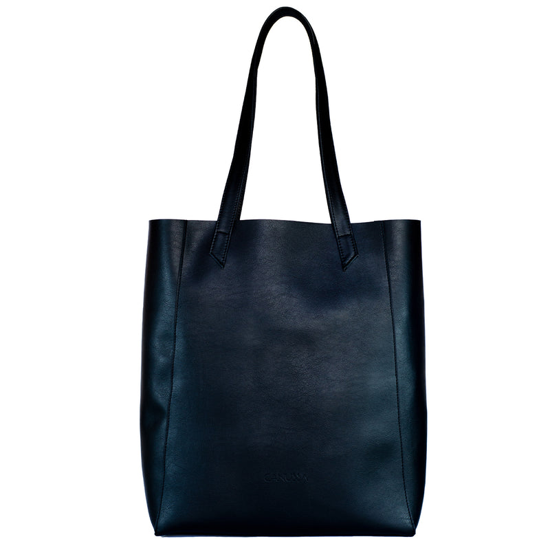 Canussa Classic Black Tote Bag - Stylish & Durable for Work, Travel & Everyday Use