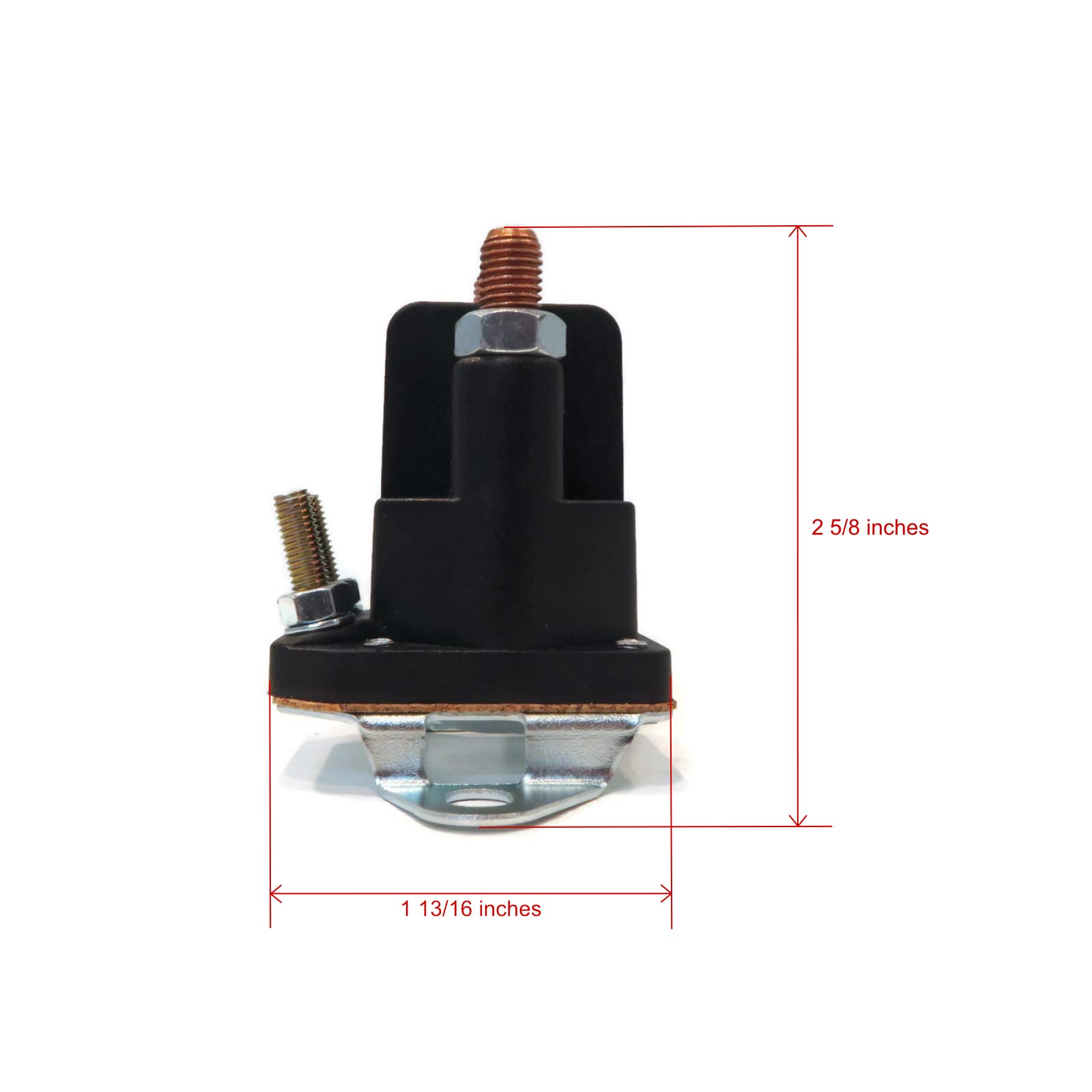 AYP 44429, 532146154, 677A880, 7754R 4 Post Starter Solenoid with Hardware Kit - Compatible with Lawn Mowers, Tractors & Outdoor Power Equipment - Easy DIY Installation & Replacement