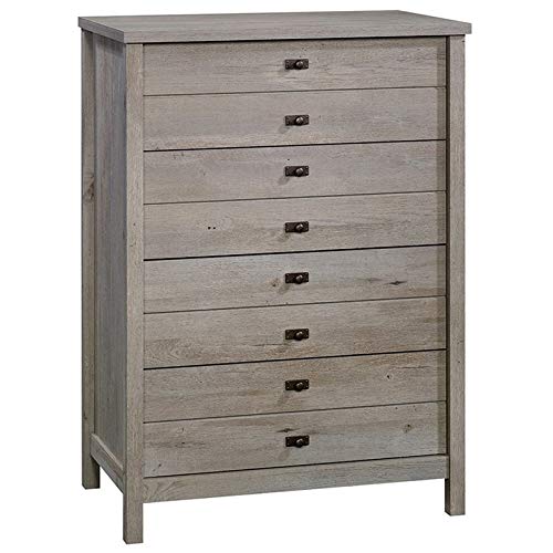 Pemberly Row Contemporary 4-Drawer Chest in Mystic Oak - Modern Bedroom Dresser with Ample Storage for Clothes, Jewelry & Accessories - Perfect for Master Bedroom, Guest Room or Dorm Organization