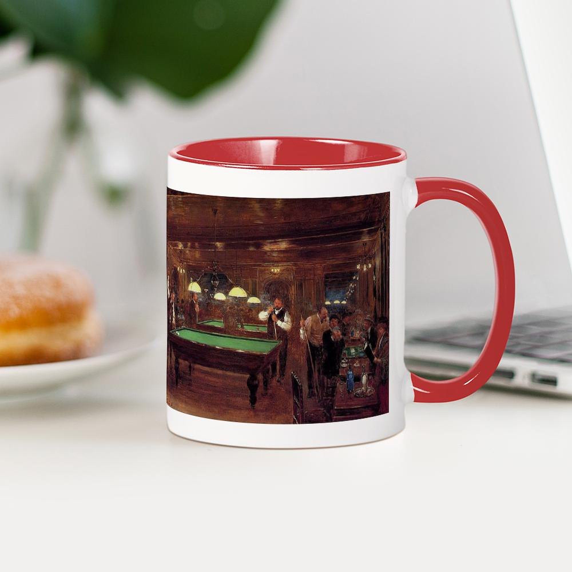 Billiards Art Ceramic Coffee Mug 11 oz (325 ml) - Perfect for Pool Lovers, Office & Home Use - CafePress