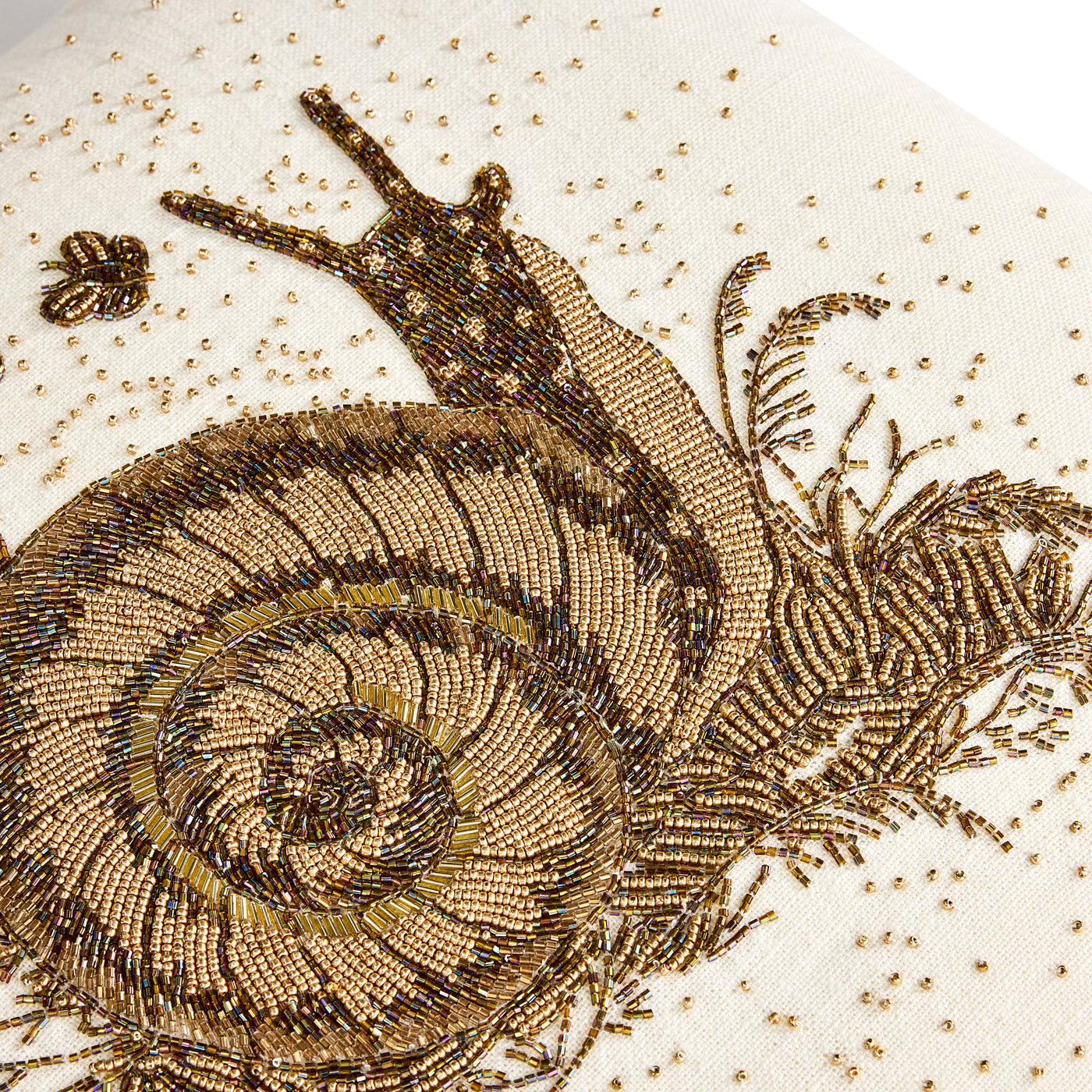 Botanist Snail Beaded Pillow - Organic Cotton Face Pillow for Acne & Skin Care - Perfect for Side Sleepers & Beauty Sleep