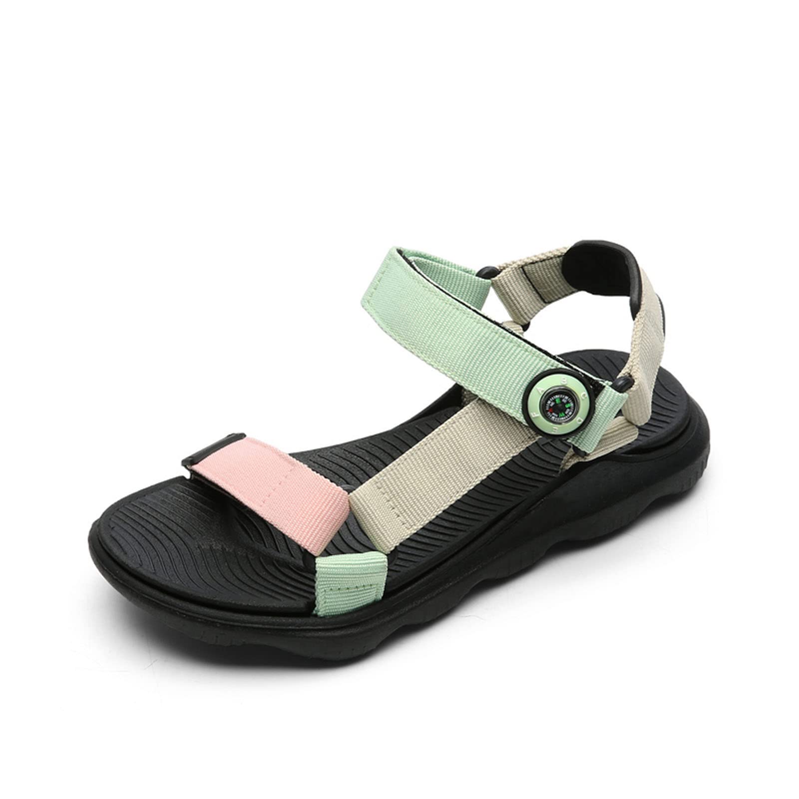 Kulebear Boys' Summer Sports Sandals - Breathable Hiking & Beach Sandals for Kids - Lightweight Outdoor Open-Toe Sandals for Active Play, Water Activities & Adventure
