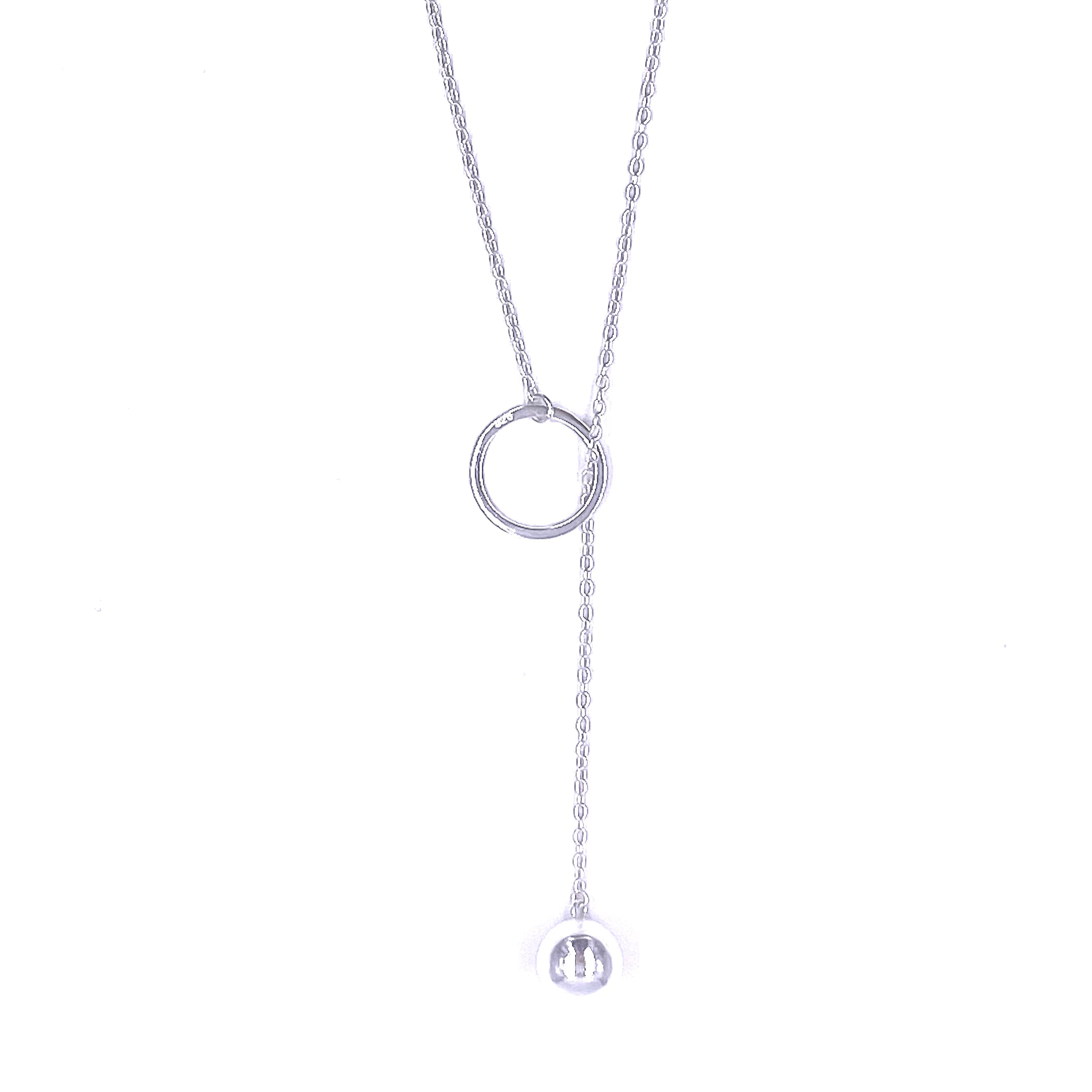 Elegant Ashley Gold Sterling Silver CZ Lariat Necklace for Women | Perfect for Weddings, Parties & Evening Events