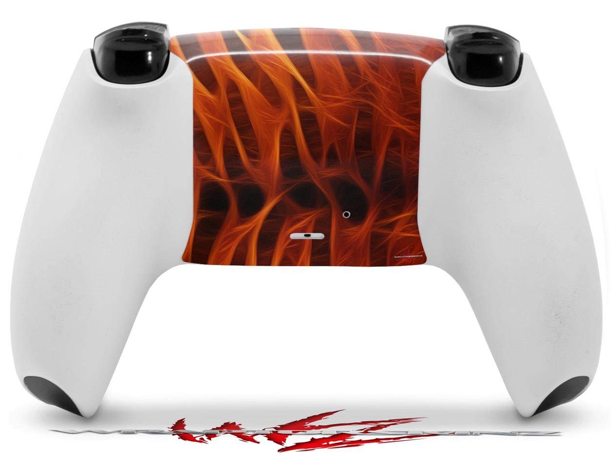 PS5 DualSense Controller Skin Wrap - Fractal Fur Tiger Design for Gaming & Protection