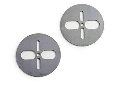 GSI Universal Air Bag Plates Upper/Lower Dual or Single Ports for 2500 & 2600 Series Air Bags (Pair) - Heavy Duty Truck Suspension Upgrade for Smooth Towing & Hauling