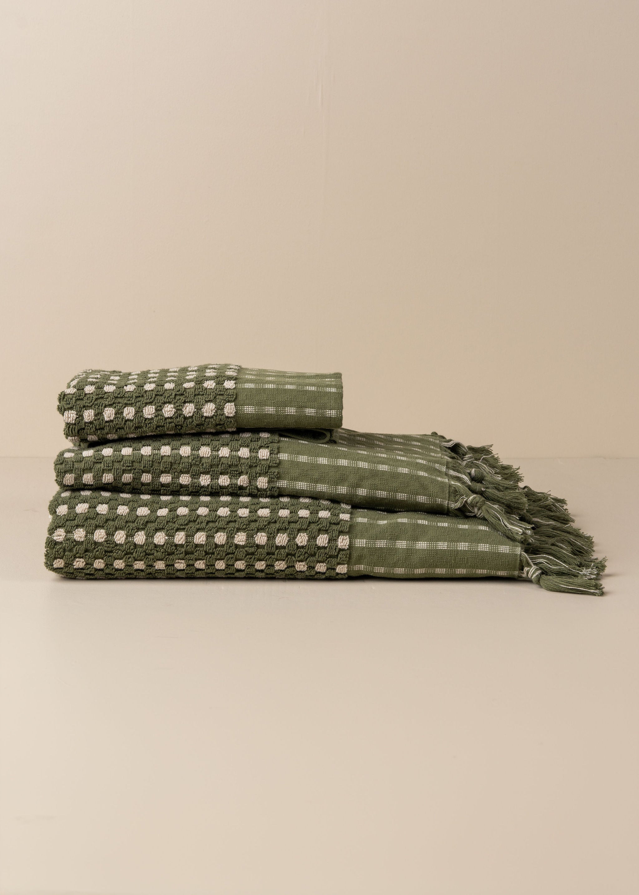 Organic Chickpea Bath Sheet Set - Super Soft & Absorbent Towels (Olive/Stone) - Perfect for Spa, Bathroom & Beach Use