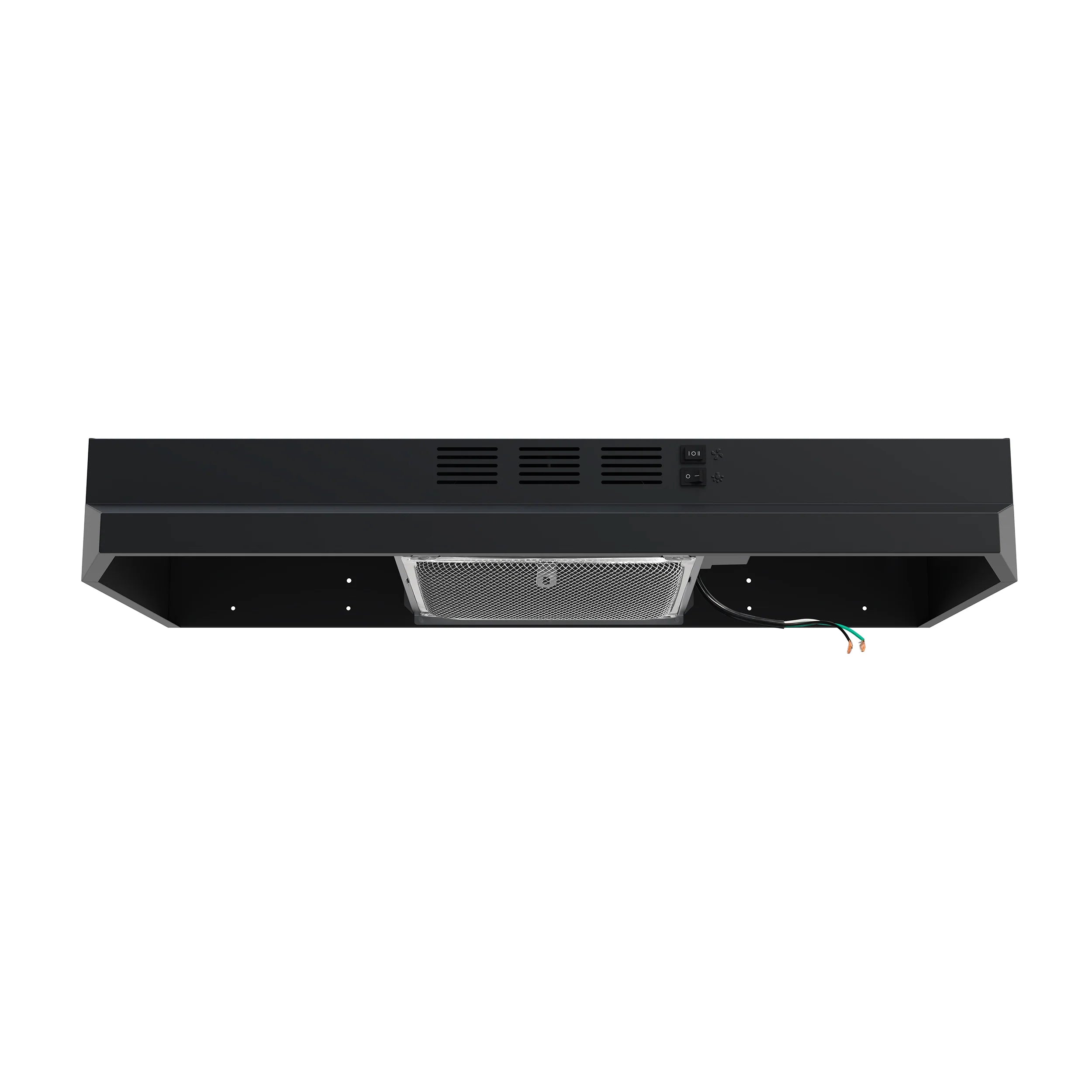 Forno 30 200 CFM Compact Under Cabinet Range Hood in Black - FRHUC5200 30BLK | Powerful Ventilation for Small Kitchens & Apartments
