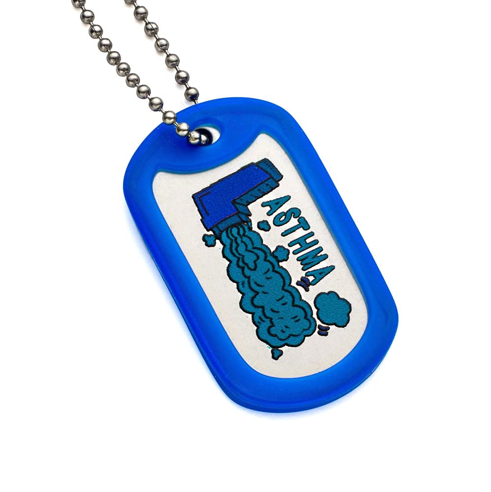 Food Allergy Medical Alert ID Dog Tag Necklace - Custom Engraved for Allergies, Diabetes, Epilepsy & More - Essential Safety Accessory for Kids & Adults