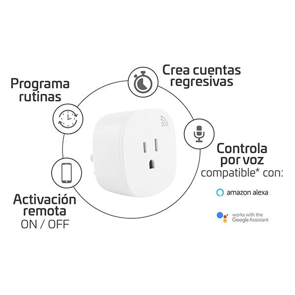 Smart Grounded Outlet with Single Socket - Perfect for Home, Office & Smart Device Charging