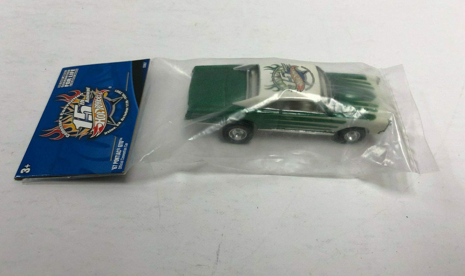 1967 Pontiac GTO Hot Wheels 15th Annual Collector Convention Limited Edition Diecast Car - Rare Collectible for Display & Racing Enthusiasts