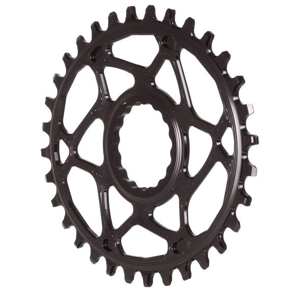absoluteBLACK Oval Narrow Wide Direct Mount Chainring 32t - CINCH Direct Mount, 6mm Offset, Black - Perfect for Mountain Biking & Trail Riding