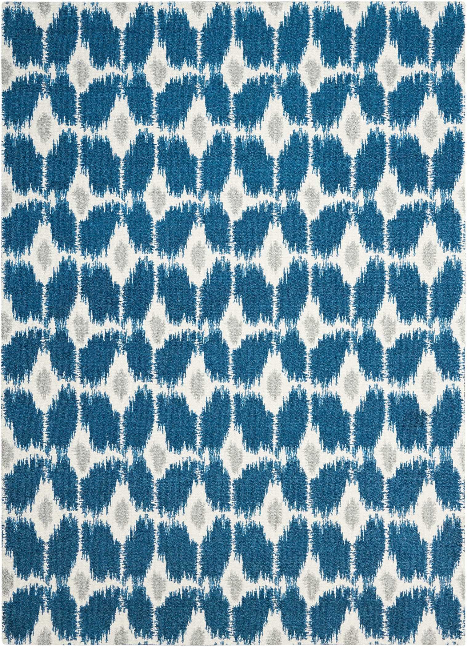 Nourison Enhance Transitional Navy 5' x 7' Area Rug - Easy Cleaning, Non-Shedding, Soft & Durable - Perfect for Bedroom, Living Room, Dining Room & Kitchen Decor (5x7)