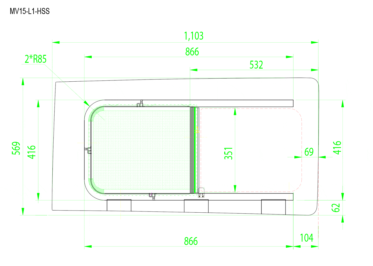 AM Auto Mercedes Metris 2015+ Driver Side Sliding Window Screen - OEM Fit Ventilation for Van & Camper Conversions - Perfect for Road Trips & Outdoor Adventures