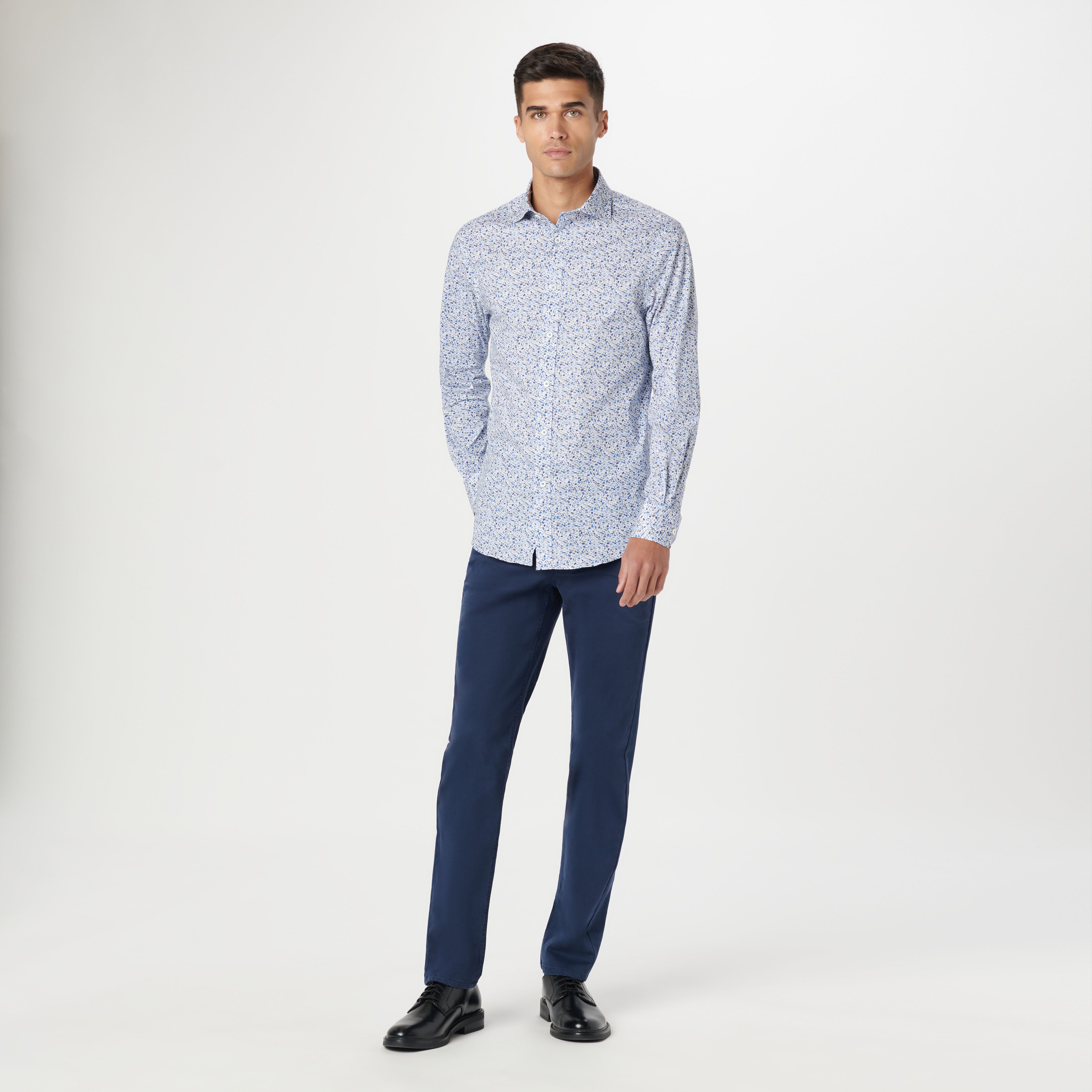 Axel Mosaic Print Casual Shirt for Men - Stylish & Comfortable Button Down Top for Everyday Wear, Office, and Outdoor Activities