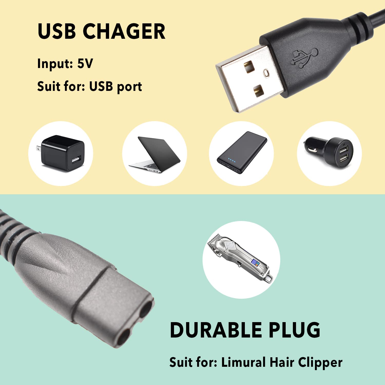 Original Title: Charger Compatible with Limural Hair Clippers for Men, Hair Clippers Charger Cord Replacement fits Limural Hair Clipper, Power Cord Supply Adapter    Optimized Title: **Limural Hair Clipper Replacement Charger - Compatible Power Cord & Adapter for Men's Grooming - Perfect for Home & Salon Use**