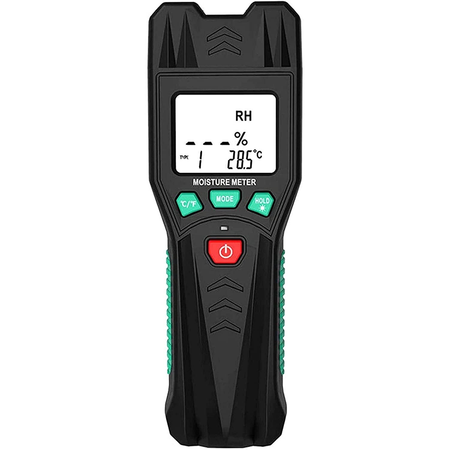 Digital Wood Moisture Meter - 2 Pin Handheld Moisture Tester for Wood, Timber, Building Materials - LCD Backlight Display - 7 Material Modes - Perfect for Carpentry, Flooring, Construction & DIY Projects