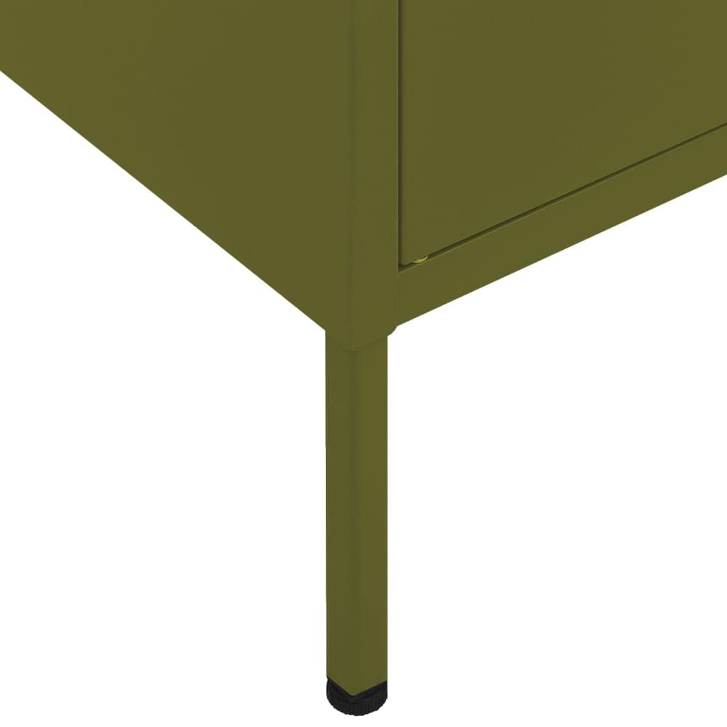 Steel Storage Cabinet with 4 Doors & 2 Adjustable Shelves - 31.5