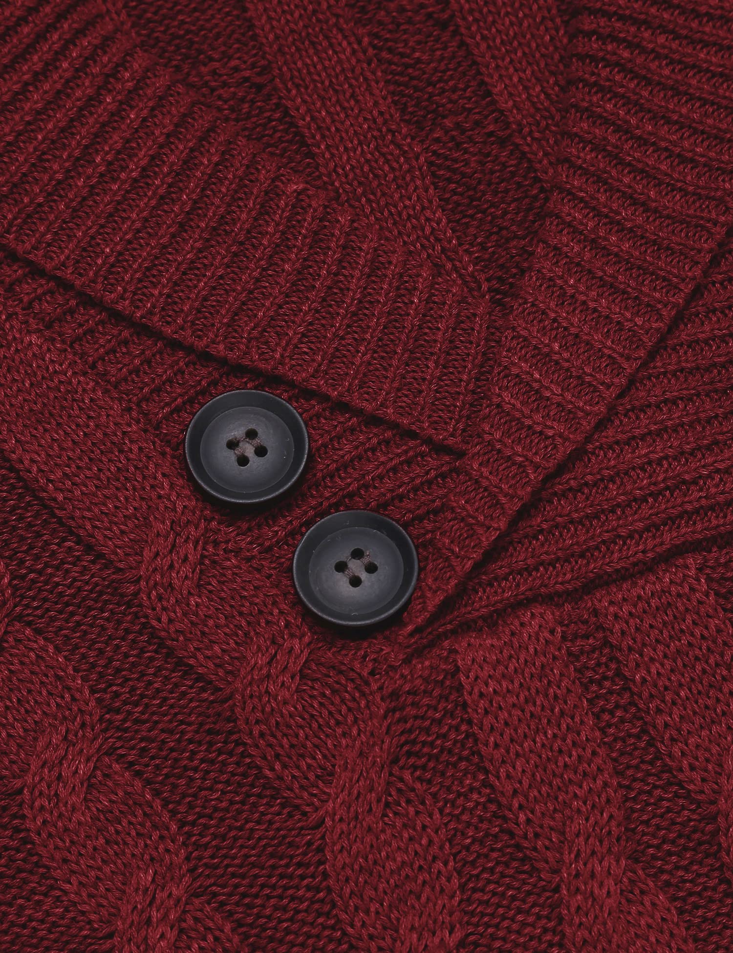 COOFANDY Men's Slim Fit Shawl Collar Pullover Sweater - Casual Button Cable Knit Sweater for Fall & Winter | Office, Dating & Holiday Outfits