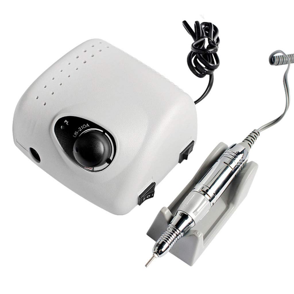 Professional Electric Nail Drill Machine 35000 RPM with 6Pcs Nail Drill Bits - Portable Efile for Shaping, Buffing, Removing Acrylic & Gel Nails - Perfect for Home Manicure, Pedicure & Salon Use