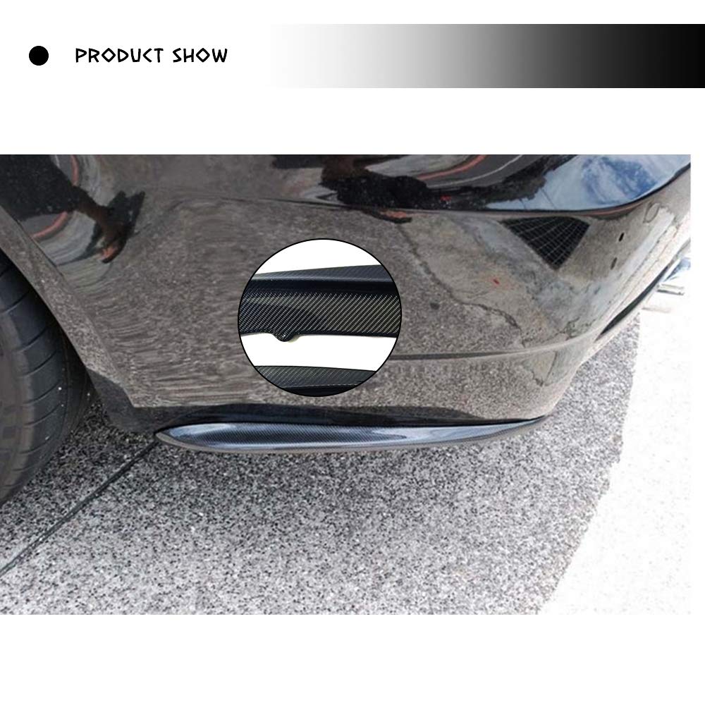 Carbon Fiber Rear Diffuser Splitters for BMW E92 E93 M3 & 3 Series Sedan (2008-2013) - High Performance Aero Upgrade - Perfect for Track Days & Street Style Enhancement