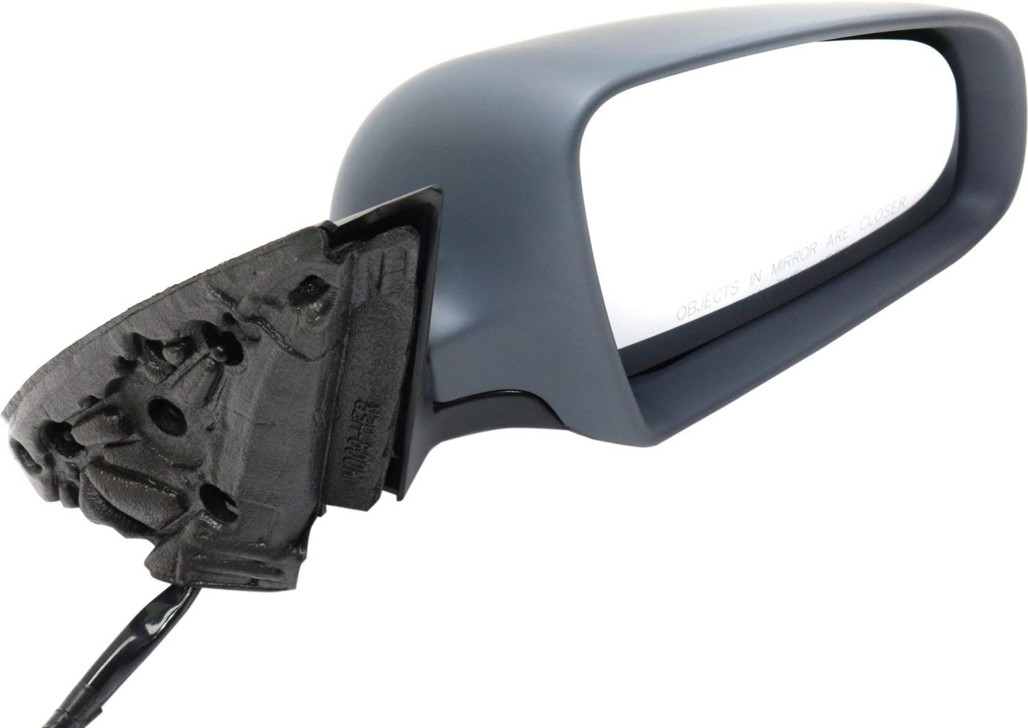 Kool Vue Power Heated Mirrors for Audi A4 Quattro 2002-2008 - Driver & Passenger Side, Manual Fold, Paintable (B6 & B7 Body) - Perfect for Sedan, Wagon & Convertible Models - Enhance Visibility in Cold Weather & Night Driving