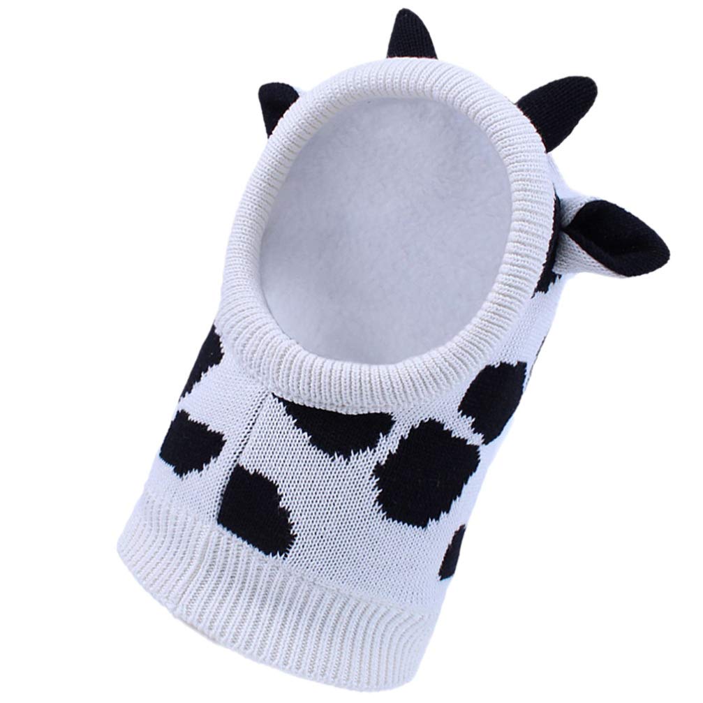 Kesyoo Baby Winter Hat Scarf Set - Cartoon Fox Rabbit Bear Ear Warmers, Fleece Lined Woolen Hooded Cap for Boys & Girls - Perfect for Cold Weather, Outdoor Play & Winter Photoshoots