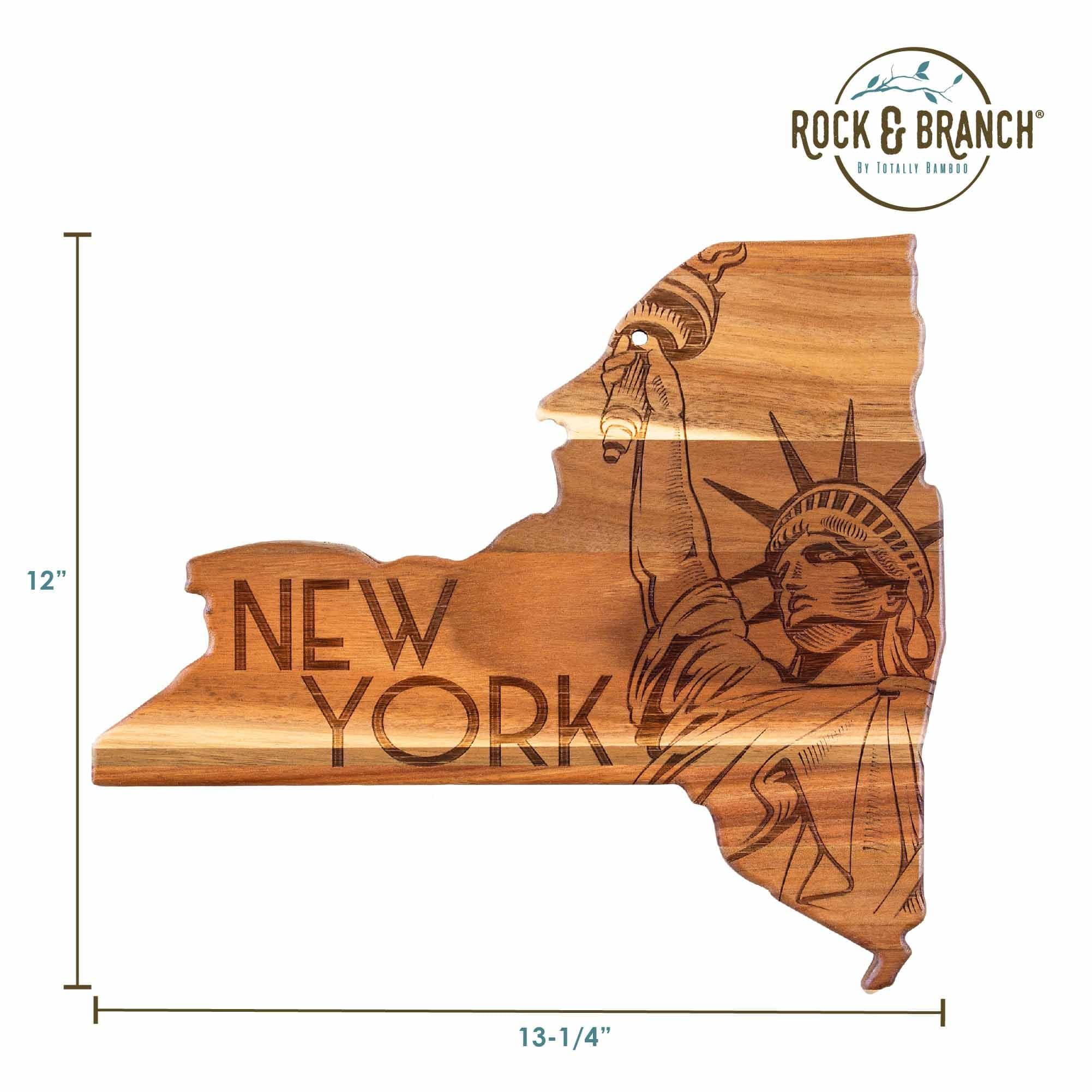 Premium New York Maple Wood Cutting Board - Rock & Branch® Origins Series - Large Durable Chopping Board for Meat, Vegetables & Cheese - Perfect for Kitchen, BBQ & Charcuterie Boards