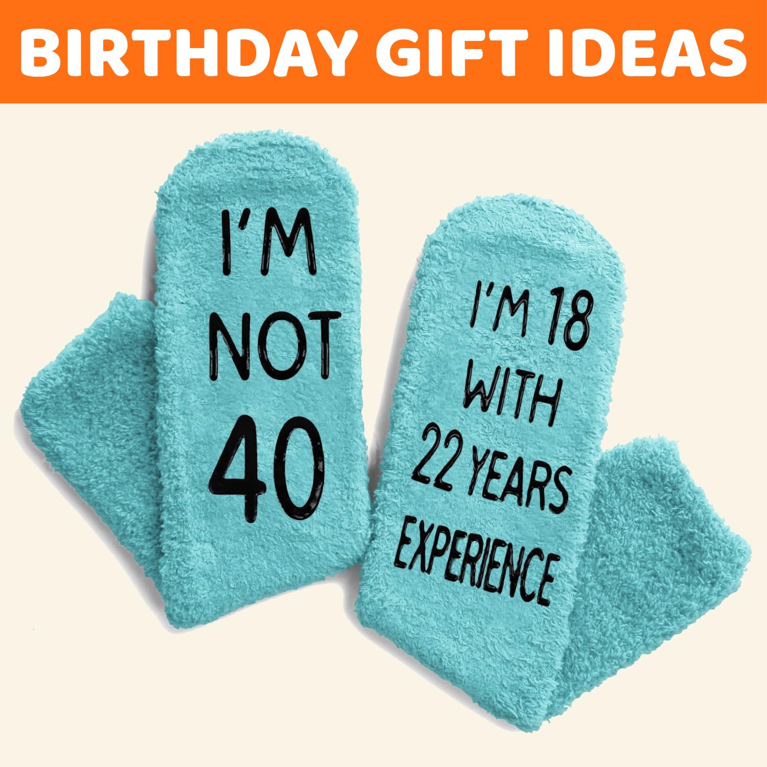 HappyPop Funny Birthday Socks for Women & Men - Novelty 30s 40s Gifts (31-40 Years) - Perfect for Birthday Parties, Gag Gifts & Special Occasions
