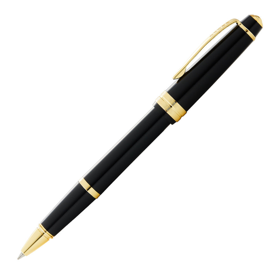 Cross Bailey Light Rollerball Pen - Black with Gold Trim - Premium Writing Instrument for Office, School & Gift Giving