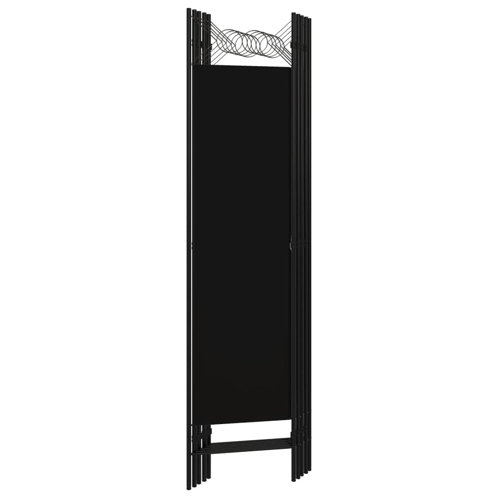 CHARMMA 5-Panel Room Divider Privacy Screen with Sturdy Metal Frame - 78.7