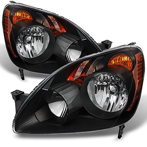 AKKON Black Headlights Replacement Pair for Honda CRV Japan Built Models - Driver & Passenger Side - Perfect for Night Driving & Car Upgrades