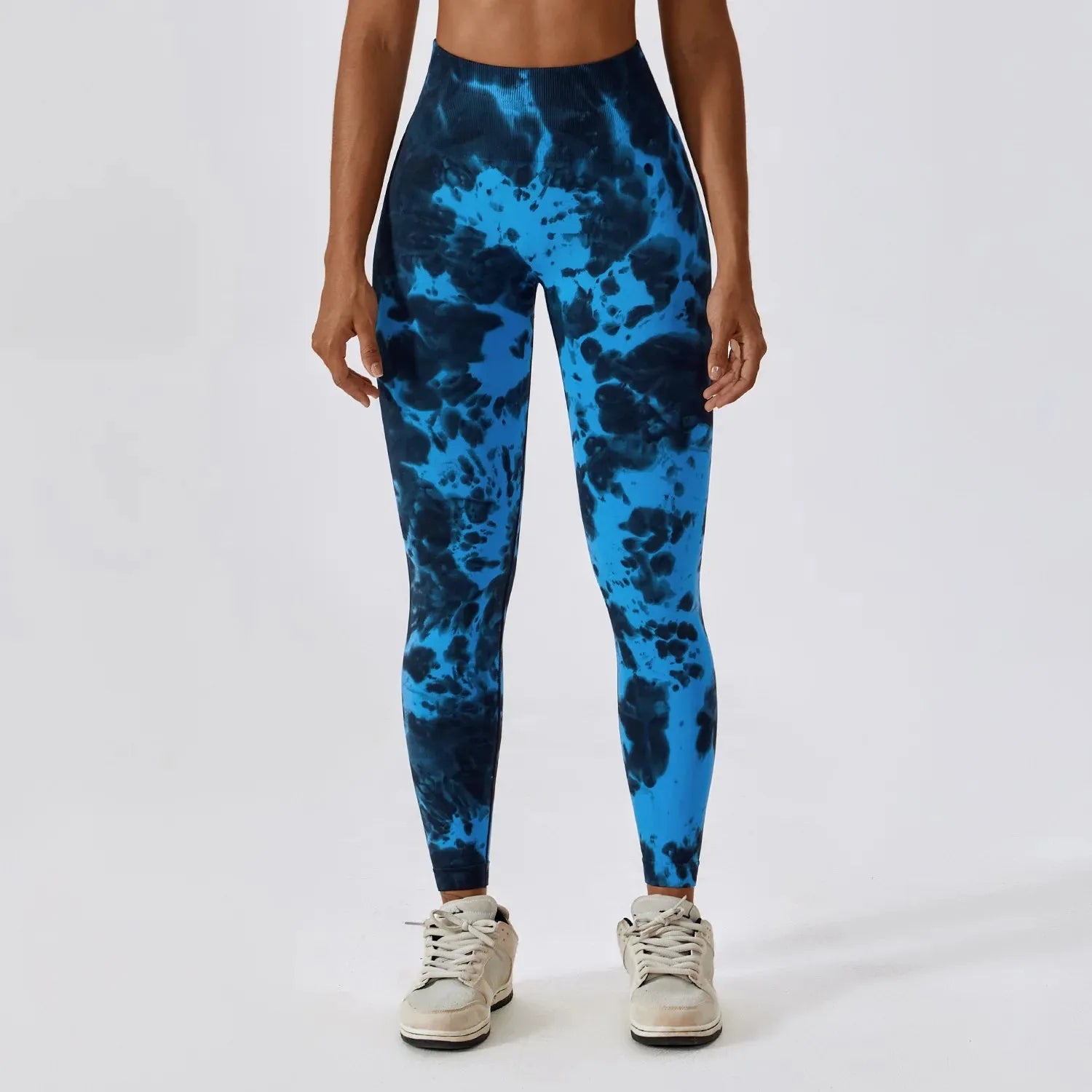 Seamless Tie-Dye Yoga Pants for Women - High Waist Workout Leggings, Push Up Gym Tights, Fitness & Running Sports Wear - Perfect for Yoga, Pilates, Gym and Casual Wear