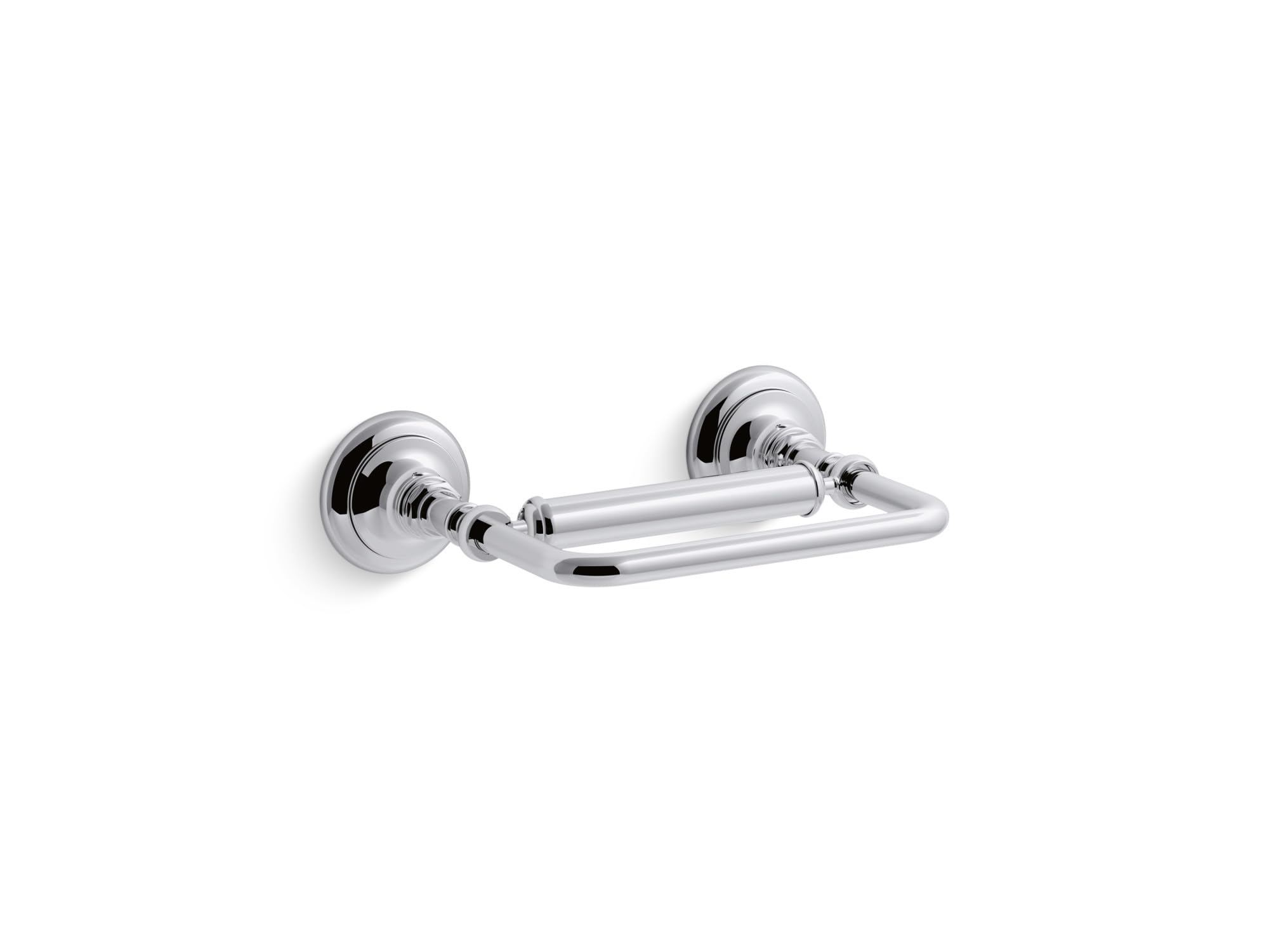 KOHLER Artifacts Single Bar Horizontal Toilet Paper Holder - Modern Bathroom Tissue Dispenser for Home & Commercial Use - Perfect for Restrooms, Hotels, and Offices
